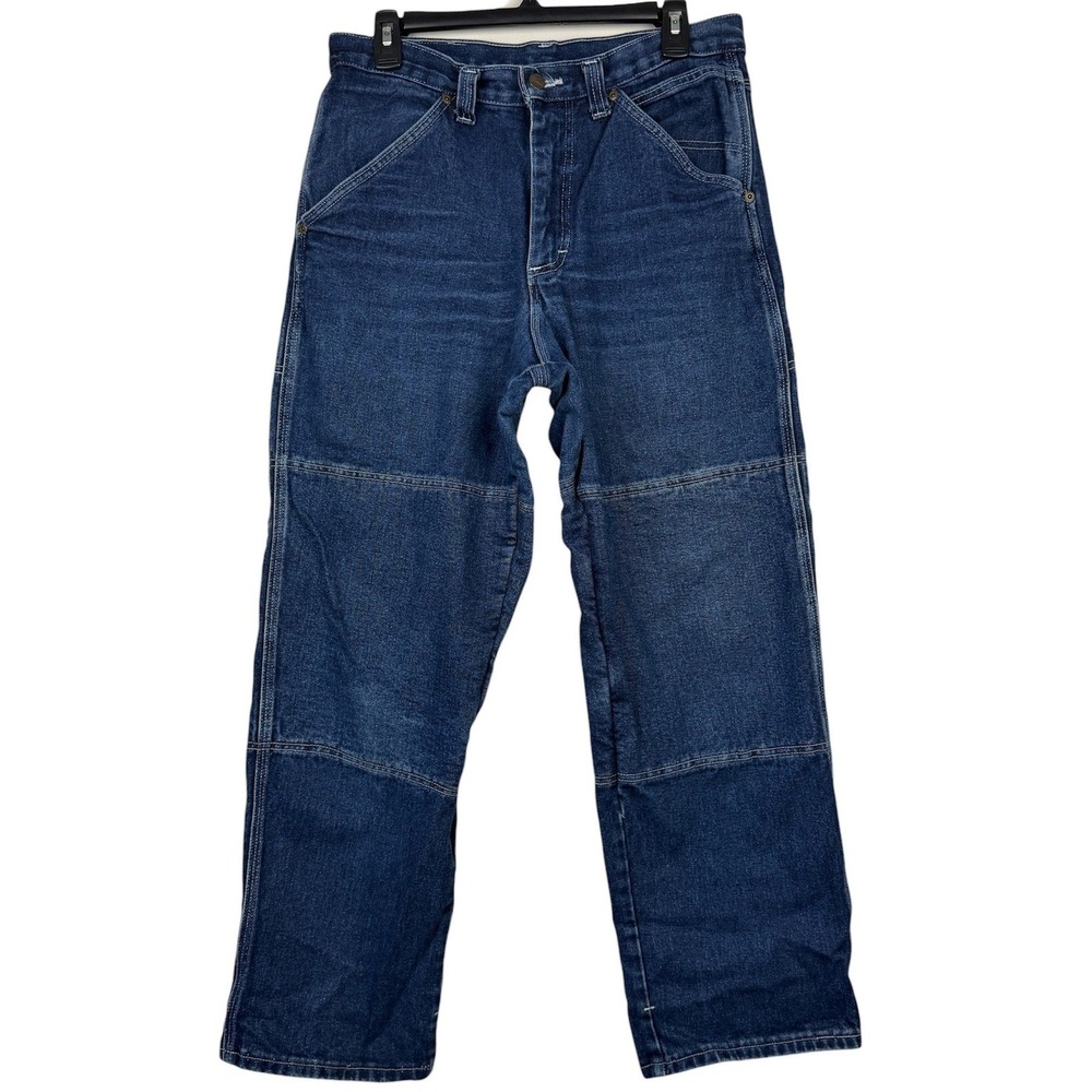 VTG Draggin Jeans KEVLAR LINED‎ Motorcycle Carpenter Blue Jeans Mens 30x29 USA
